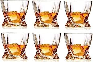 PrimeWorld Whisky Glass Crystal Clear Lead Free glass-300ml Set of 12 ...