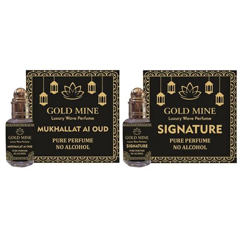 Gold Mine Luxury Wave Perfume Mukhallat Al Oud- Signature Attar 12ml ...