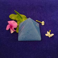 Blue Calcite Crystal Pyramid – Gemobia