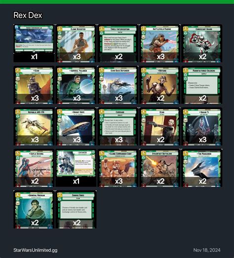 Rex Dex | Star Wars: Unlimited SWU TCG