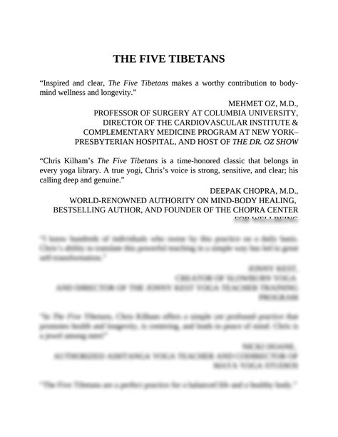 SOLUTION: The five tibetans five dynamic exercises for health energy ...