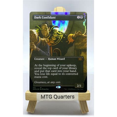 MTG Proxy Card - Dark Confidant (Borderless Foil) | Double Masters (2XM ...