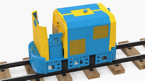 3D Mining Locomotive on Railway Section | 3D Molier International