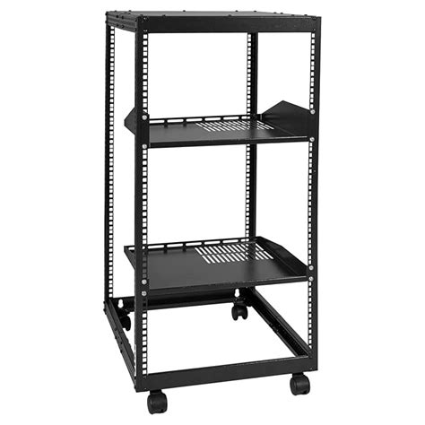 VEVOR 20U Open Frame Server Rack, 23''-40'' Adjustable Depth, Free ...