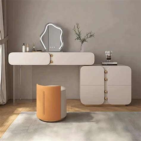 Buy NOALED Vanity Desk with Storage Cabinet Set Vanity Table with ...