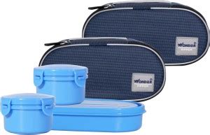 Flipkart.com | Wonder Plastic Softline Max Treat 3 Lunch Box, Set of 2 ...