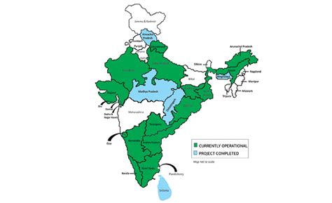 GVK EMRI Services in INDIA Map