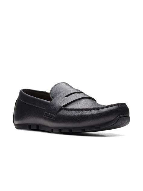 Buy Clarks Men Black Leather Loafers - Casual Shoes for Men 17312300 ...