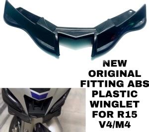 imad NEW ORIGINAL FITTING WINGLET FOR R15 V4 BLACK Bike Fairing Kit ...