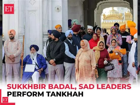Akal Takht’s religious punishment: Sukhbir Badal, SAD leaders face ...
