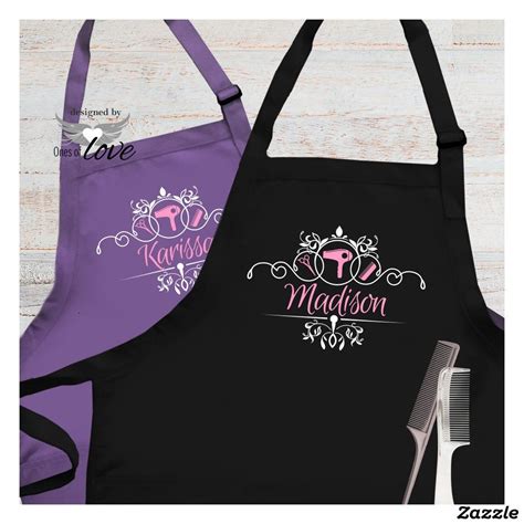 Personalized Hair Stylist Hairdresser Apron | Zazzle | Hairstylist ...