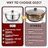 QSEC Stainless Steel Multi Kadai Idli Cooker Steamer With Copper Bottom ...