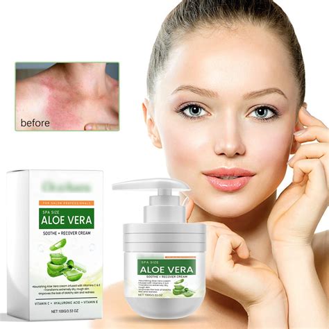 First Aid Repair After Sun Aloe Vera Gel for Sunburn Face Moisturizer Sun Darkness 24 Hours ...