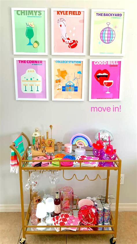 Bar cart inspo bar cart decor gold bar cart bar cart accessories small ...