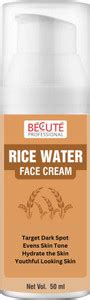 BECUTE Professional Rice Water Face Cream for Target Dark Spots, Evens ...