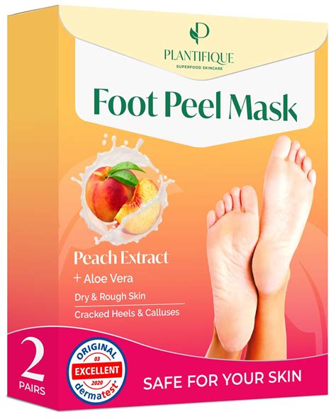Plantifique Foot Peel Mask 2 Pairs Exfoliating And Dermatologically ...