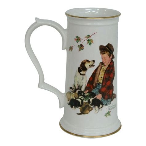 Gorham Norman Rockwell Four Seasons Fall Pride of Parenthood Stein Mug ...