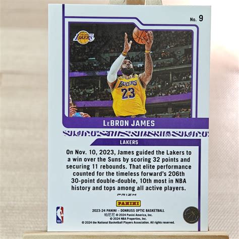 レブロン ジェームズ 2023-24 Panini Donruss Optic Elite Dominators LeBron James ...
