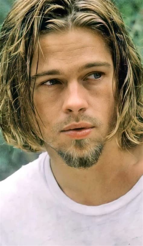 Long Hair Styles Men, Hair And Beard Styles, Brad Pitt, Long Fine Hair ...