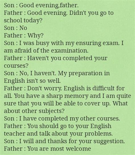 Dialogue between father and son on value of time - Brainly.in