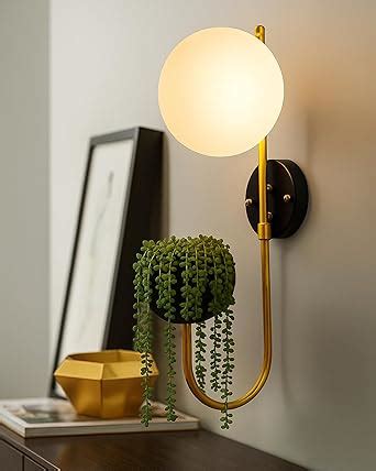 Homesake Wall Light Geometric Wall Lamp, Modern Wall Lamp with Storage ...