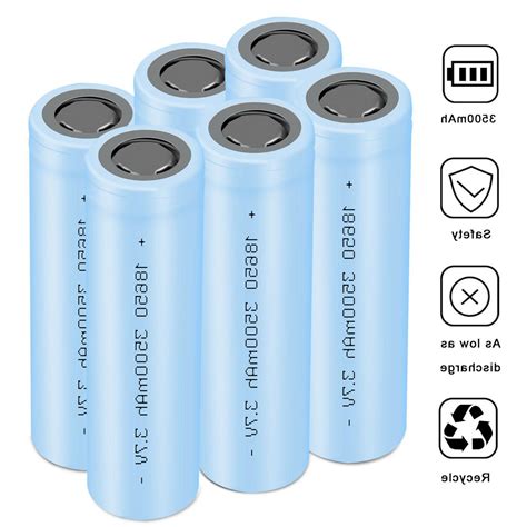 3500mAh Rechargeable 18650 Battery 3.7V Li-ion Batteries