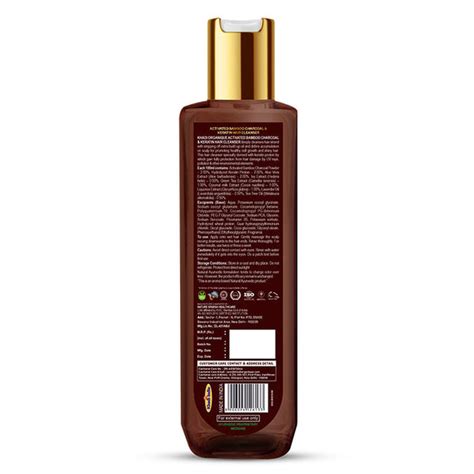 Khadi Organique Activated Bamboo Charcoal & Keratin Hair Cleanser/Sham