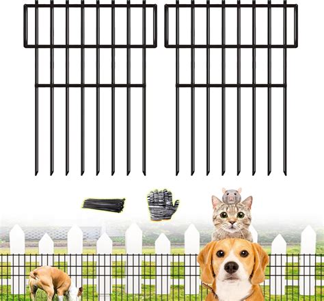 Amazon.com : Animal Barrier Fence No Dig 46pcs Garden Fence 50ft(L) X17 ...