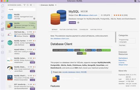 Visual Studio Code Display MySQL 的图像结果
