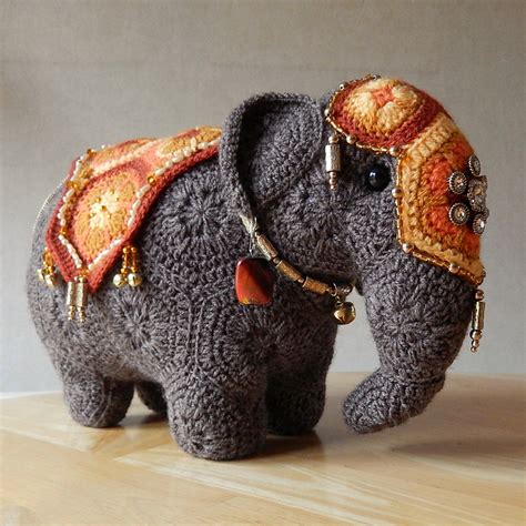 Image result for Crochet African Flower Elephant Tutorial