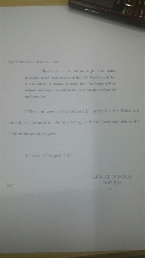 Amended Advocate Rules on hold for all practical purposes: Madras HC ...