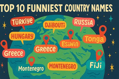 Top 10 Funniest Country Names (With Respectful Etymologies) - informalnewz