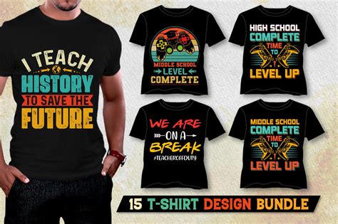 School T-Shirt Design Bundle Graphic by T-Shirt Design Bundle ...