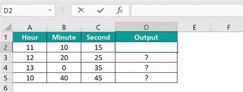 Excel Formula to Enter Time 的图像结果