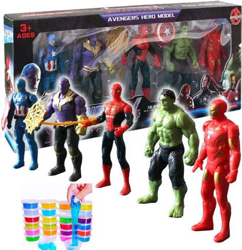 AS TOYS Combo of Marvel Avengers Super Hero Action Figure Toy (Set of 5 ...