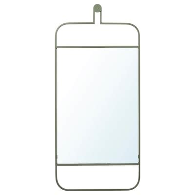 GRANVÅG mirror, wall hanging/green, 50x110 cm (195/8x431/4") - IKEA
