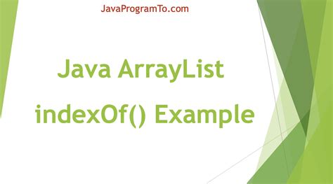 ArrayList Index Java 的图像结果