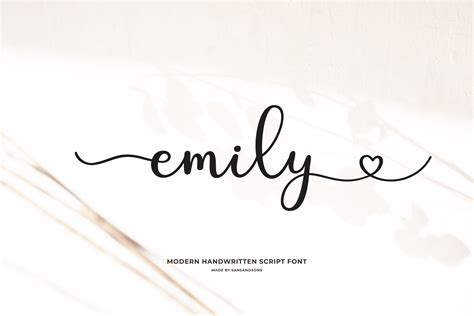 Calligraphy Emily