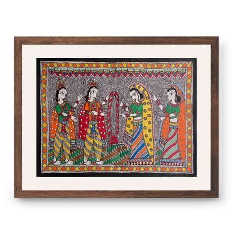Lord Jaimaala madhubani art, Madhubani Art, Madhubani Painting ...