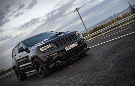Wallpaper road, sunset, srt, road, srt8, jeep, jeep grand cherokee ...