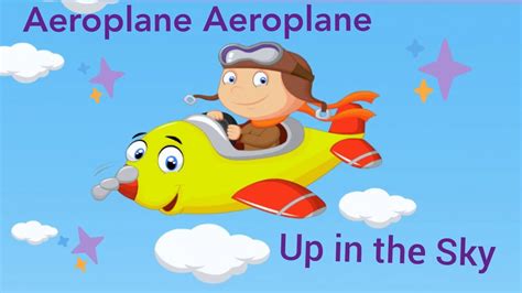 Aeroplane up in the sky|Nursery Rhymes|PreSchool Rhymes for kids ...