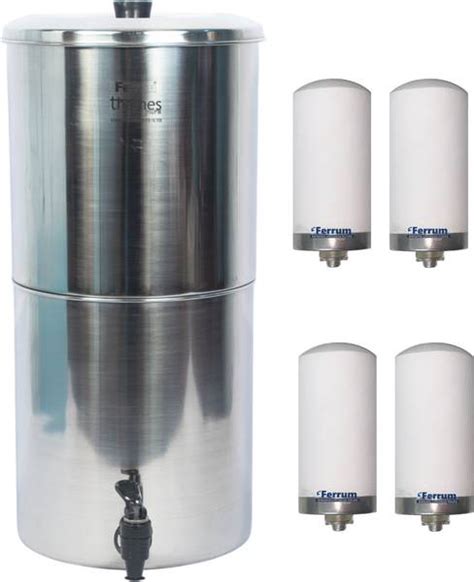 Ferrum ThamesPure 30Litres (15L + 15L) Stainless Steel Water Filter 30 ...