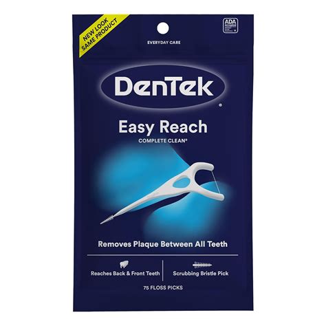 Buy DenTek Complete Clean Easy Reach Floss Picks, 75 Count Online at ...
