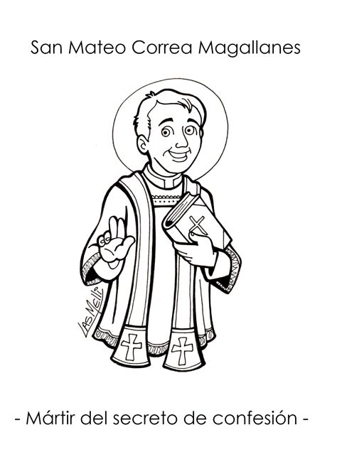 El Rincón de las Melli: DIBUJO: San Mateo Correa Magallanes, mártir del ...