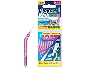 Buy Piksters Kink Interdental Brushes - For cleaning between teeth (8 ...