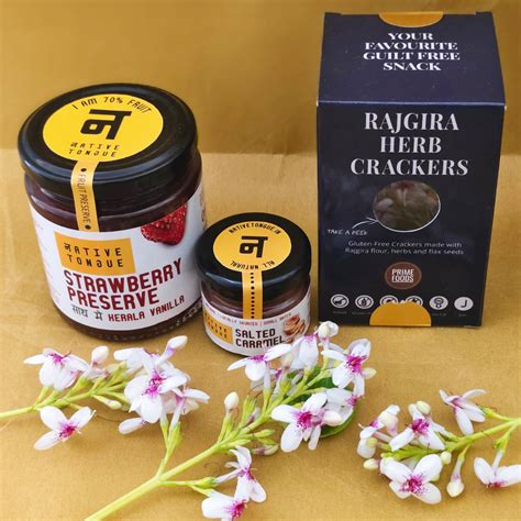 Strawberry Vanilla Preserve Snack Box – Native Tongue