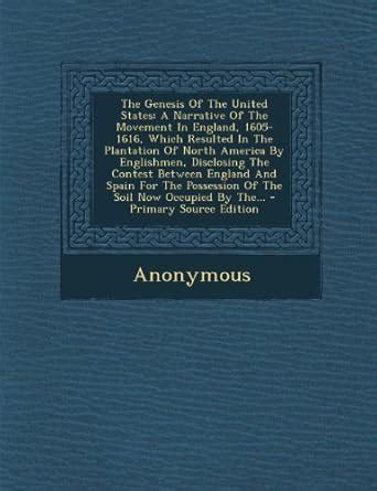 Amazon.in: Buy The Genesis of the United States: A Narrative of the ...