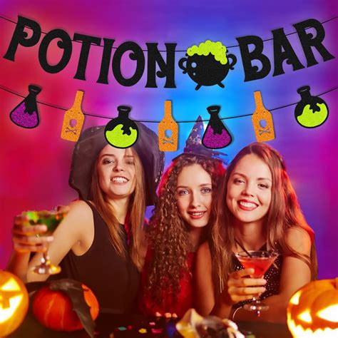 Buy Potion Bar Banner Halloween Witches Hocus Pocus Haunted House Theme ...