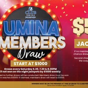 Club Umina Members Draw , Club Umina Cnr of Melbourne Avenue and Carawa ...