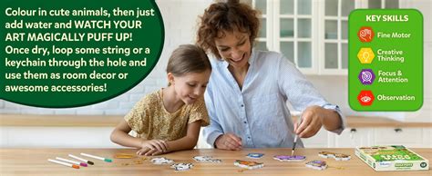 Buy Skillmatics 3D Art Kit - Aqua Puffs Animals, Mess-Free Painting ...